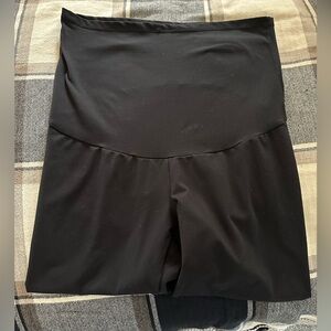 Black High-Waisted Maternity Leggings